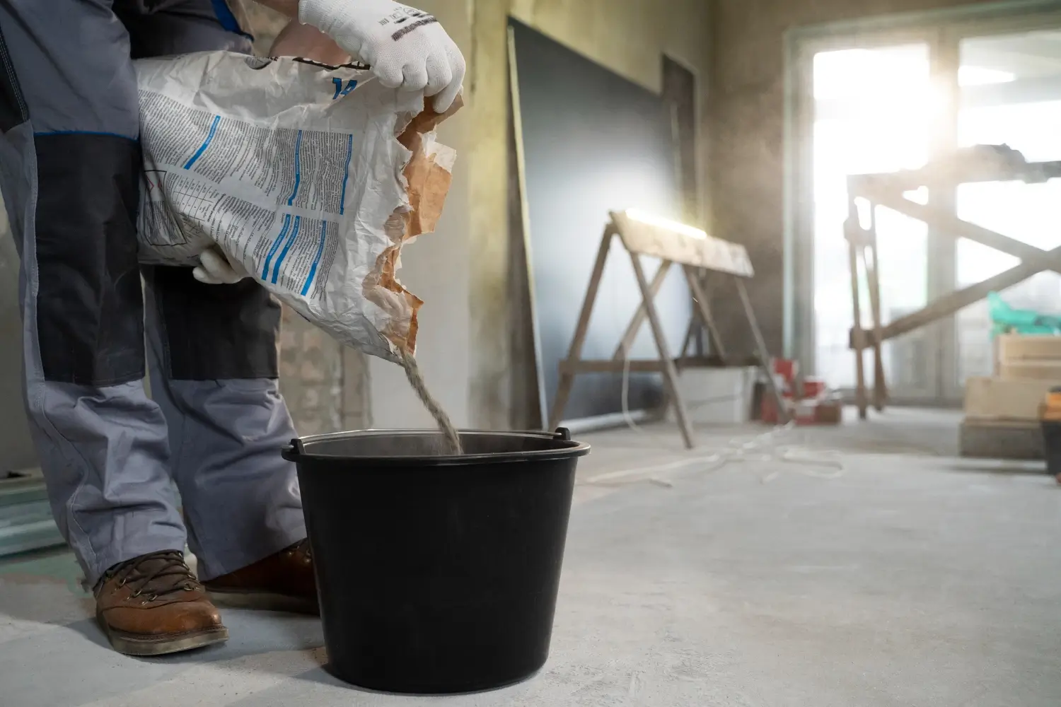 Cantiere interno per ristrutturazione appartamento Roma